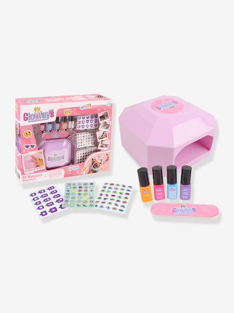 Manicure set with nail dryer rose 