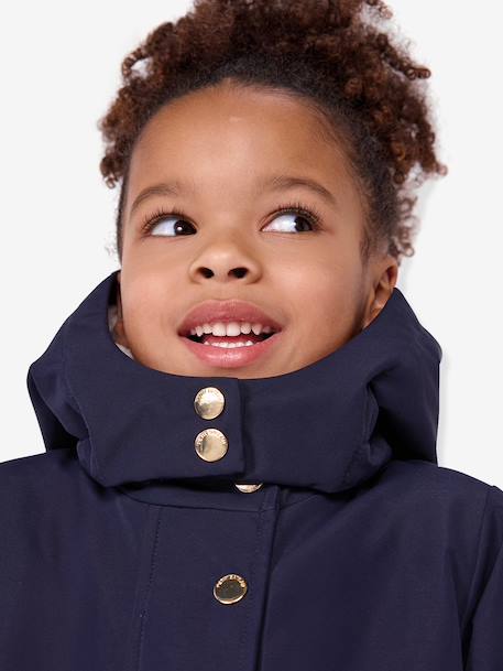 Mid-length parka by CYRILLUS navy blue 