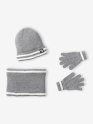 Hat, snood and gloves set for boys
