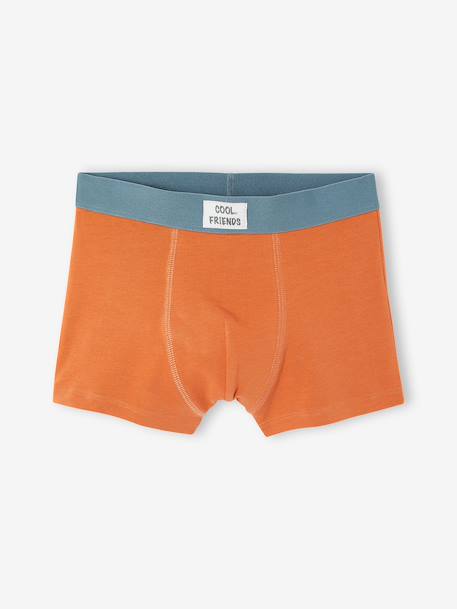 Pack of 5 boxers for boys beige 