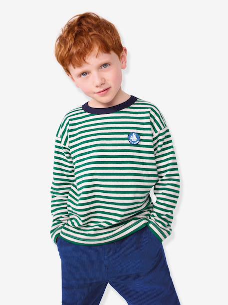 The T-shirt long-sleeved by PETIT BATEAU navy blue 