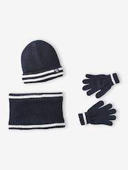 Hat, snood and gloves set for boys