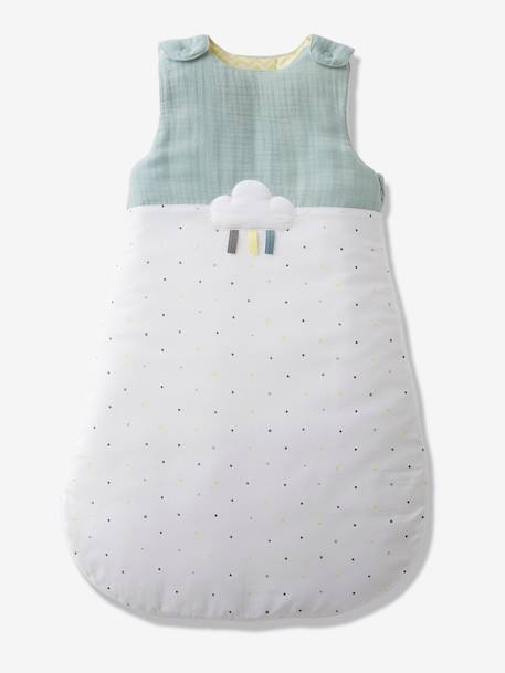 Sleeveless Baby Sleep Bag, MENTHE A L'EAU White 