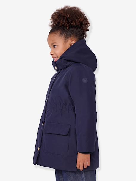 Mid-length parka by CYRILLUS navy blue 