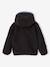 Reversible hooded jacket for boys fir green+grey blue 