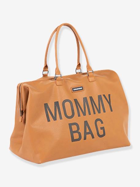 Mommy Bag Nursery Bag, Leatherlook, by CHILDHOME Brown 