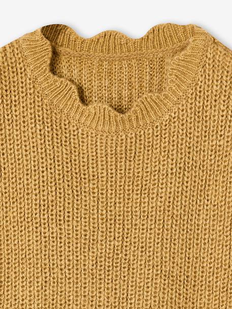 Fancy Sleeveless Jumper for Girls navy blue+olive 