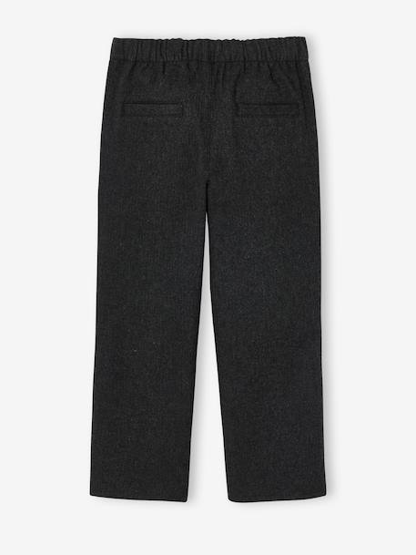 Straight-leg trousers for boys anthracite 