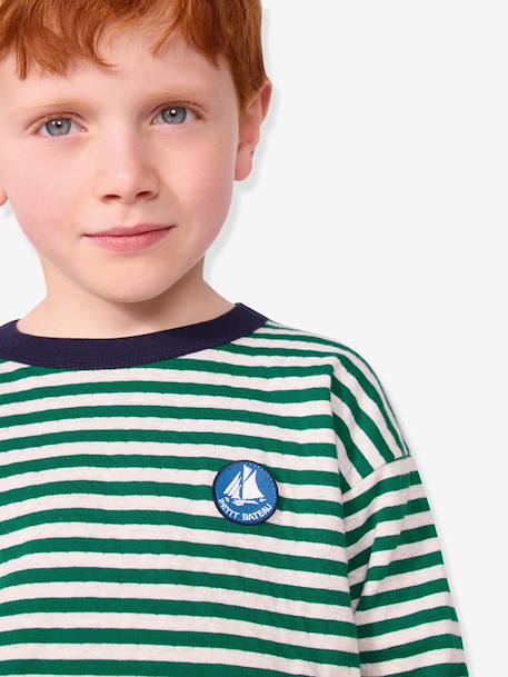 The T-shirt long-sleeved by PETIT BATEAU navy blue 