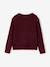 Buttoned collar cardigan for girls bordeaux red 