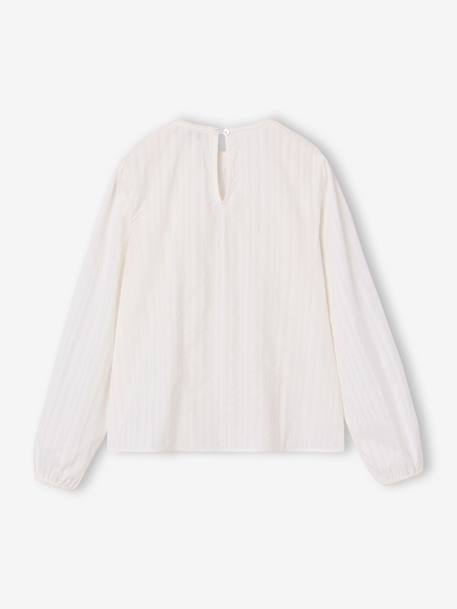 Blouse for girls ecru 