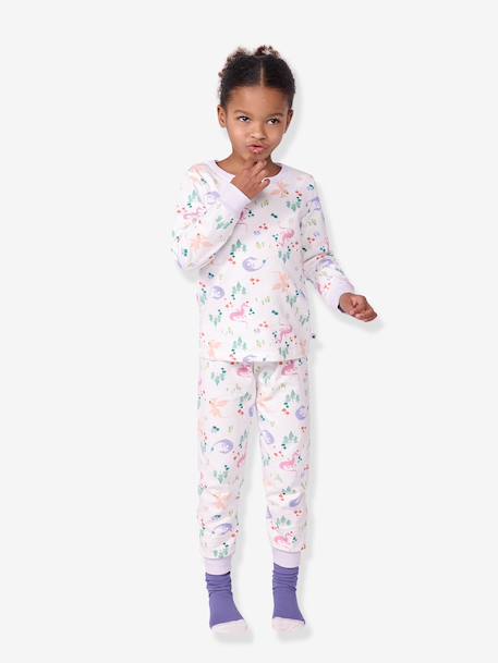 Dragon print pyjamas by PETIT BATEAU white 