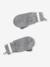 Hat, snood and gloves set for boys marl grey+night blue 
