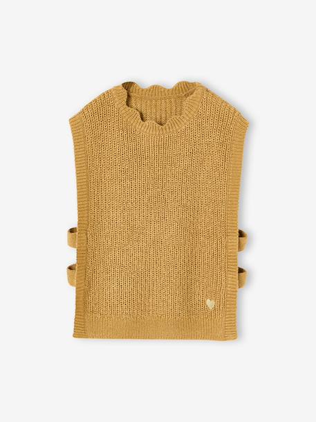 Fancy Sleeveless Jumper for Girls navy blue+olive 