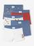 Pack of 5 boxer shorts for boys denim blue 