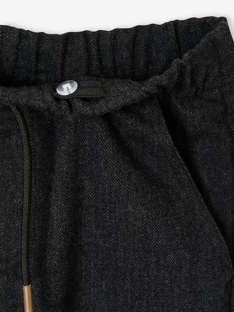 Straight-leg trousers for boys anthracite 