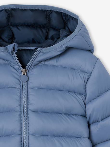 Light Padded Jacket with Hood for Boys black+bordeaux red+emerald green+grey blue+hazel+medium blue+navy blue+olive+pecan nut+red 