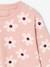 Round-neck sweatshirt for girls ecru+ivory+pale pink+taupe 