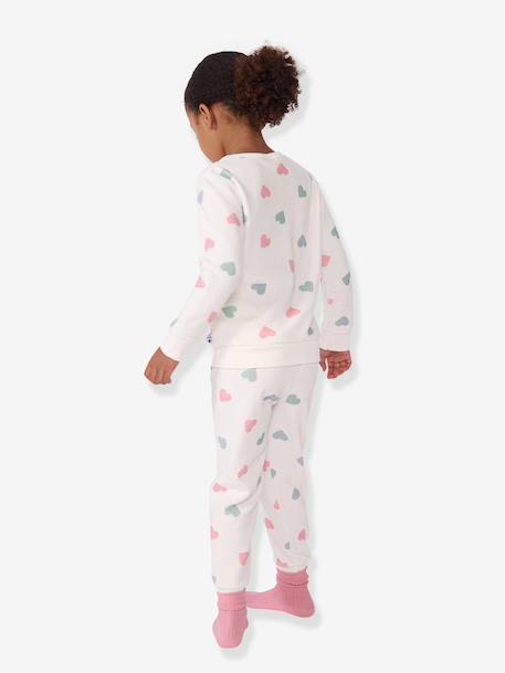 Pyjamas hearts for kids by PETIT BATEAU white 