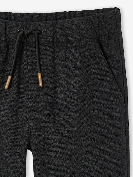 Straight-leg trousers for boys anthracite 
