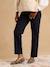 Maternity mom jeans black denim+stone 