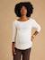 Maternity long-sleeved T-shirt Lucie ecru 