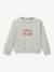 Sweatshirt Cool Team for girls by CYRILLUS grey 