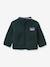 Sherpa zip-up cardigan for baby by CYRILLUS fir green 