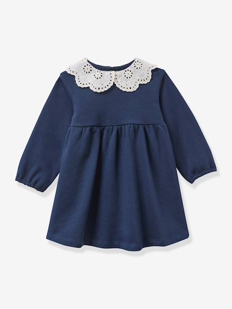Fleece dress by CYRILLUS navy blue 