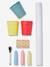 3-in-1 Foldable Board, Adjustable Height  - Wood FSC®100% Certified PINK MEDIUM SOLID+white+Wood/Multi 