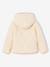 Lightweight puffer jacket for girls dusky pink+vanilla 