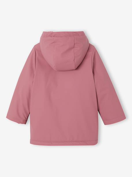 Raincoat with Sherpa Lining for Girls anthracite+green+indigo+mauve+multicoloured 