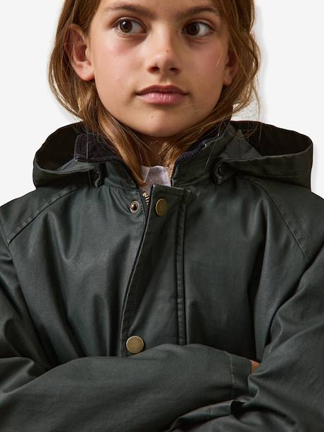 Quilted coat by CYRILLUS navy blue 