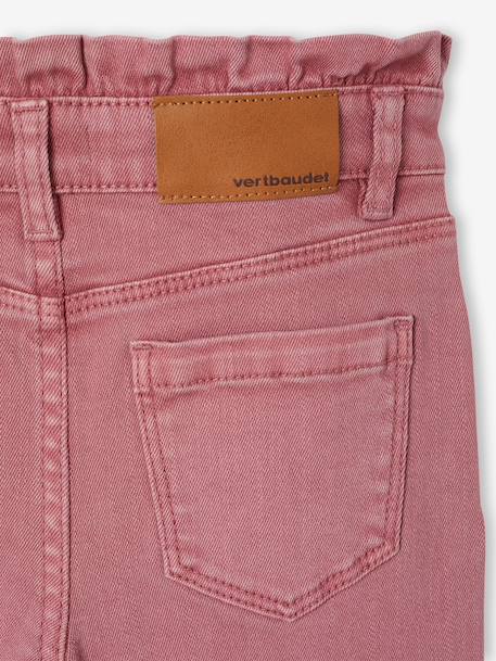 Slim trousers for girls ink blue+mauve 