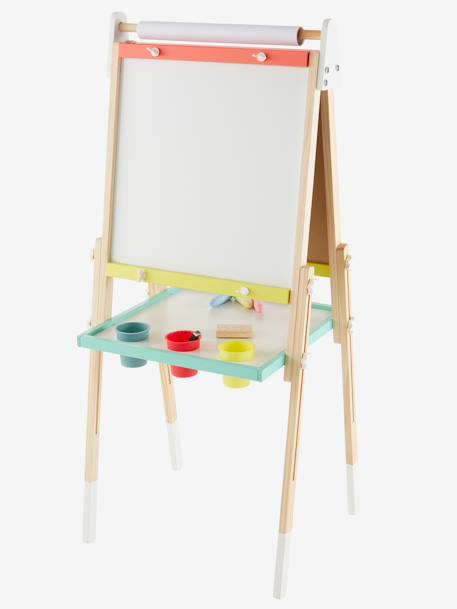 3-in-1 Foldable Board, Adjustable Height  - Wood FSC®100% Certified PINK MEDIUM SOLID+white+Wood/Multi 