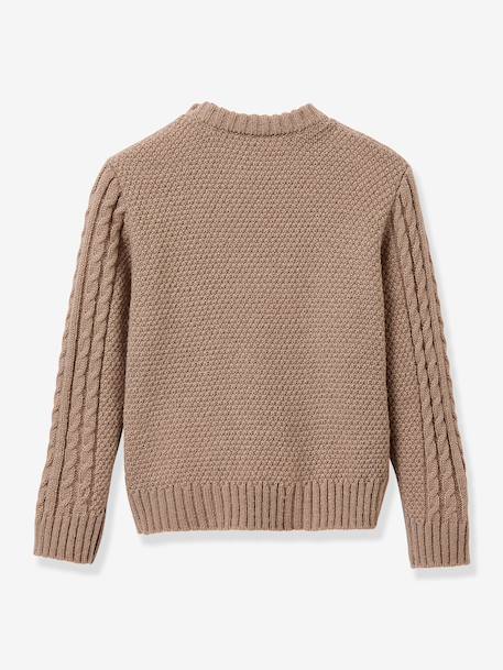 Cable knit jumper by CYRILLUS ecru 