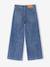 Wide-leg jeans for girls brut denim+medium blue 