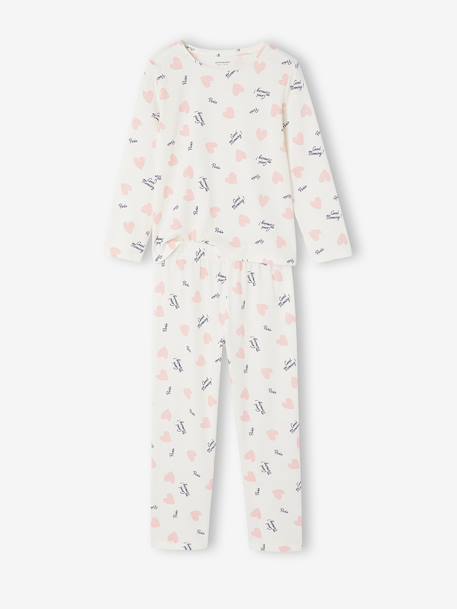 Pack of 2 long pyjamas for girls slate blue 