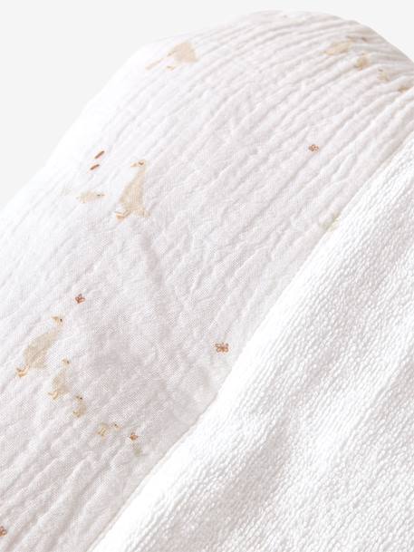 Cotton muslin changing mat ecru 