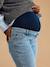 Maternity mom jeans black denim+stone 