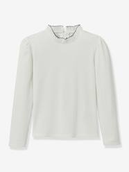 -Frill neck base layer top by CYRILLUS 