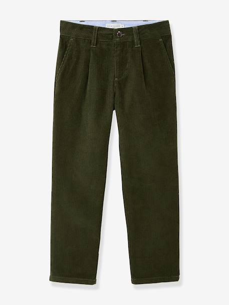 Corduroy chino by CYRILLUS fir green 