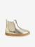 Zip-up boots for girls gold 