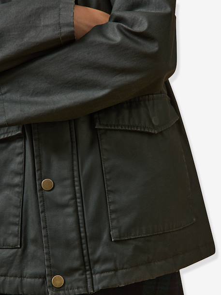 Quilted coat by CYRILLUS navy blue 