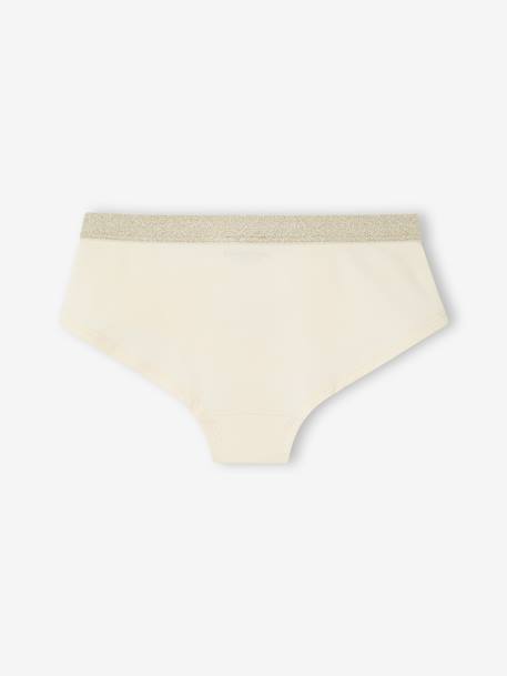 Pack of 5 shorties for girls old rose 