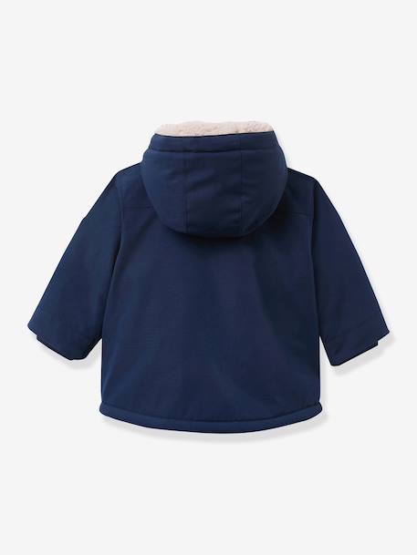 Sherpa parka by CYRILLUS navy blue 