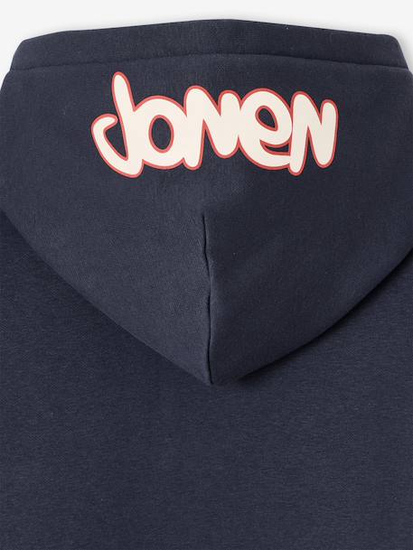 Hooded sweatshirt for boys slate grey 