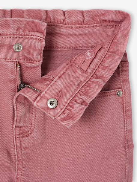 Slim trousers for girls ink blue+mauve 