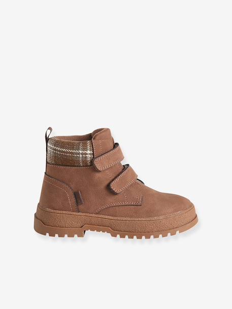 Touch-fastening boots for boys brown 