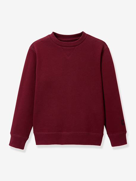 Crew neck sweatshirt by CYRILLUS bordeaux red 